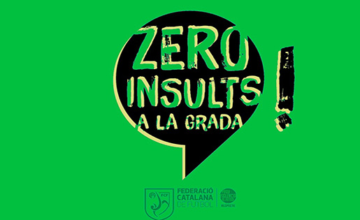'Zero insults a la grada': una campanya de conscienciació  amb excepcions a ser expulsades del futbol català // FOTO: FCF