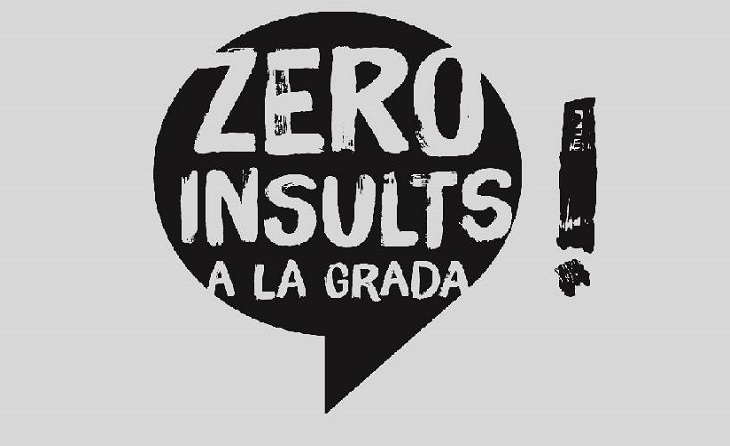 La campanya de sensibilització 'Zero insults a la grada' (i al camp, per descomptat) va començar la temporada 2016-2017 // FOTO: FCF