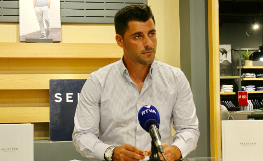 Marc Castellsagué, atenent a la Televisió d'Andorra // FOTO: RTVA