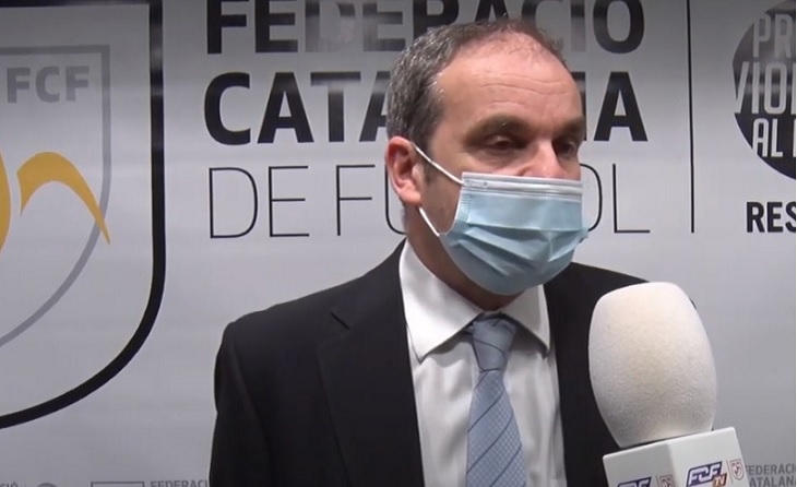Xavier Batalla, president de l'Atlètic Lleida dóna explicacions