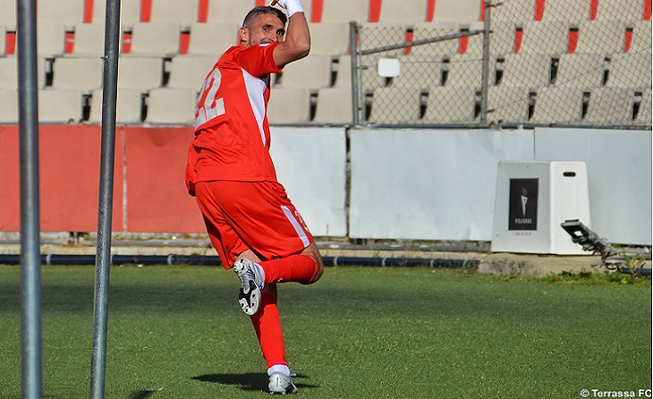 Experiència, classe i gol, molt de gol, com sempre per a Josu // FOTO: Terrassa FC