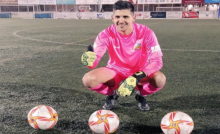 Toni Casamayor, només ha rebut tres gols fins a aquesta 13a jornada // FOTO: FC Vilafranca