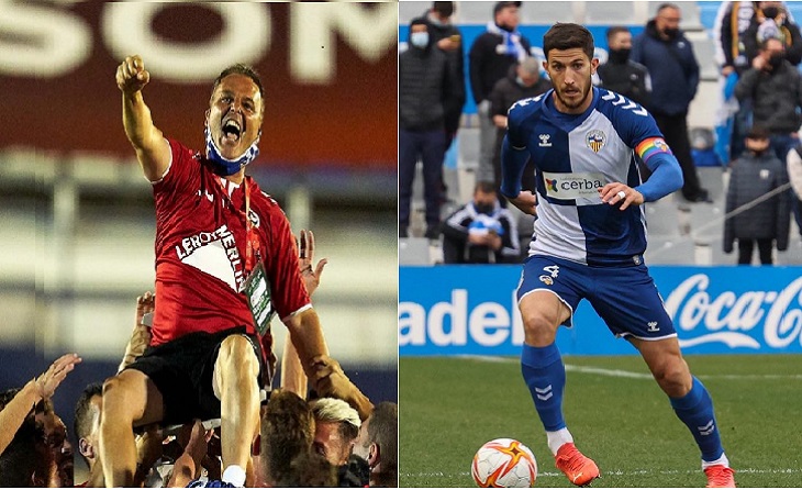 Jordi Bransuela i Aleix Coch, els dpos protagonistes de l'Instagram Live de FC// FOTO: CE Sabadell