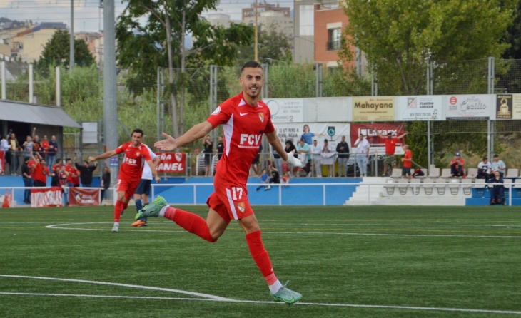 Jordi Cano va ser l'autor del segon gol en la primera victòria vallesana // FOTO: Terrassa FC