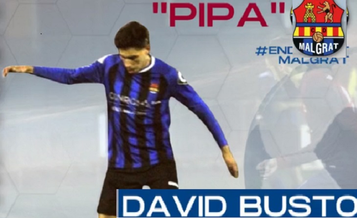 David Busto Miño 'Pipa' suma 7 gols repartits en les 5 jornades de competició // FOTO: Malgrat CD