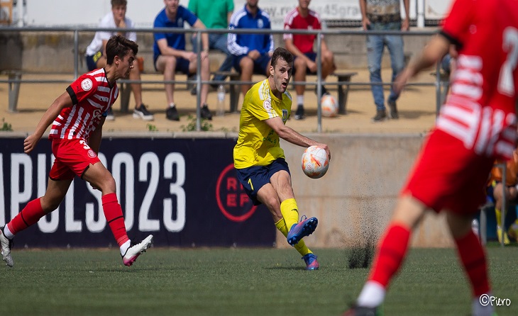 Javi Eslava és l'autor de l'únic gol marcat pel conjunt groc // FOTO: PIERO ALVAREZ-UEC