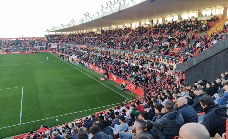 Els 7.200 espectadors que van acudir el darrer partit al Nou Estadi són una nova mostra de suport i solidaritat amb l'equip de Dani Vidal // FOTO: Nàstic