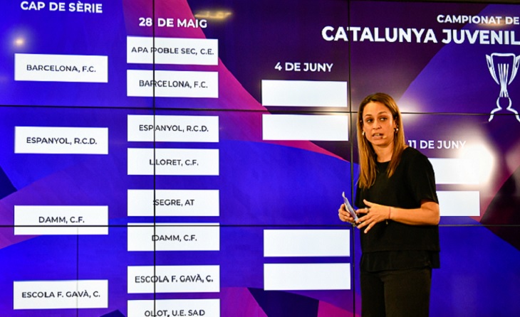 Excel·lent presentació del Campionat de Catalunya a càrrec de la gran Anna Gumà // FOTO: FCF