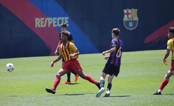 El quadribarrat David Momoh ha anotat 27 gols en només 23 partits // FOTO: UE Sant Andreu