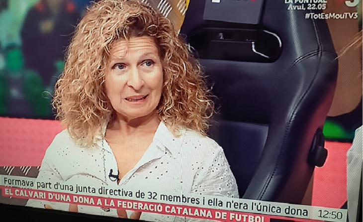 L'exdirectiva Paquita Linares, que va tornat a denunciar abusos que va patir per part de Soteras i algun dels seus directius i empleats, va ser companya de junta de Duran// CAPTURA TV3
