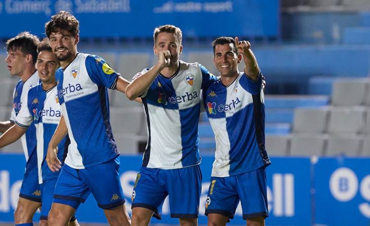 Gol de Sergio Cortés a la UE Cornellà a la final autonòmica de la Copa Federació // FOTO: CE Sabadell