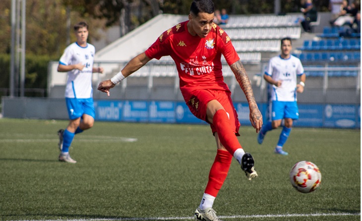 Walid, que va sumar dos gols més al seu compte personal aquest diumenge passat, vol arribar molt lluny amb el seu equip actual // FOTO: FE Grama