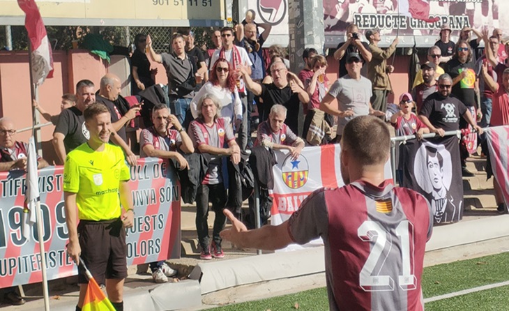 L'afició va gaudir encara que cap dels dos equips va marcar // FOTO: CE Júpiter