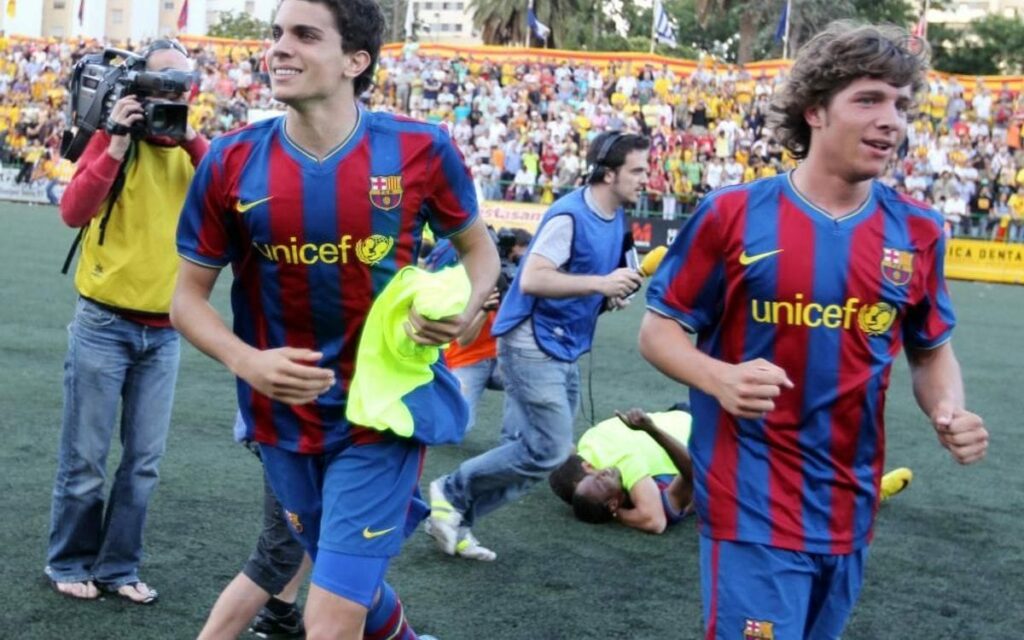 En el 2010 la hi jugava Sant Andreu i Barcelona At, amb Joan Gaspart com a president quadribarrat. Van passar els blaugrana (Sergi Roberto, Bartra...) amb escàndol // FOTO Pep Morata