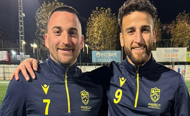 David Olid i Oscar Mejías ja han sumat 23 gols per al Ripollet en només 11 jornades // Gentilesa Marc Mata