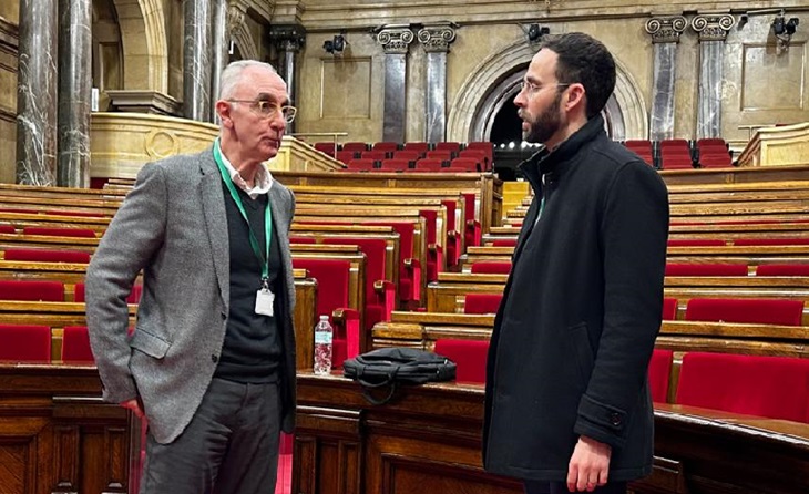 Difícilment oblidaran Joan B. Agustí i Pere Vilà el seu pas pel Parlament // FOTO: UEO