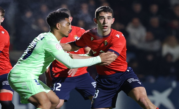 Remuntada blaugrana per a imposar-se al Tajonar de Pamplona // FOTO: Osasuna