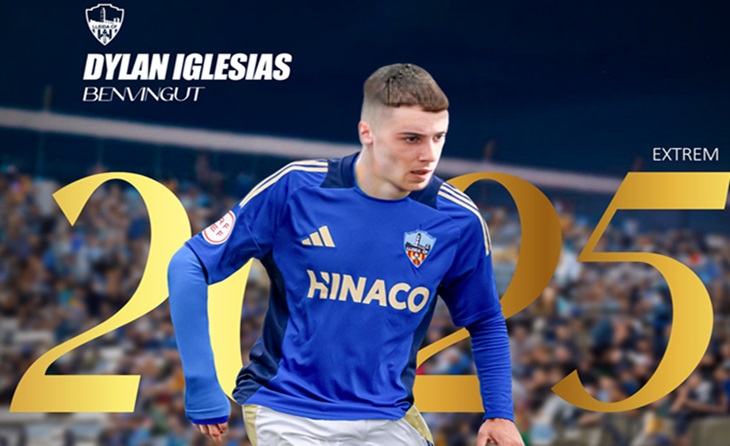 El davanter Dylan Iglesias, primer reforç asl Lleida FC 2025 // FOTO: Lleida FC