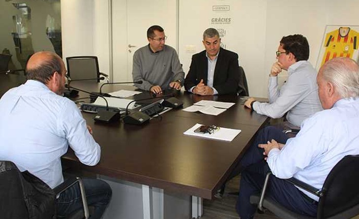 El passat 20 de febrer del 2020 parlaven "d'aprofitar la trobada per tractar diversos temes i estrènyer els seus lligams" // FOTO: FCF