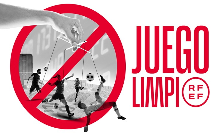 Campanya de 'Joc Net' per part de la RFEF encara que sembla que això no va amb la FCF de Soteras // FOTO: RFEF