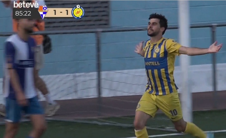 El segon gol que va marcar al Molí mereix figurar com el millor del futbol català aquest 2025… ara per ara // CAPTURA BTV