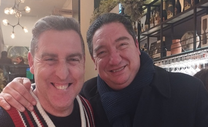 El tècnic del Badalona, Pedro Dólera, va ser convidat d'honor del nostre 'Torero' // FOTO: J.A.