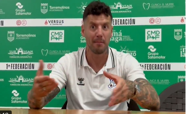 Aday Benítez transmet ambició a la seva primera roda de premsa posterior al primer partit de Lliga // CAPTURA TV