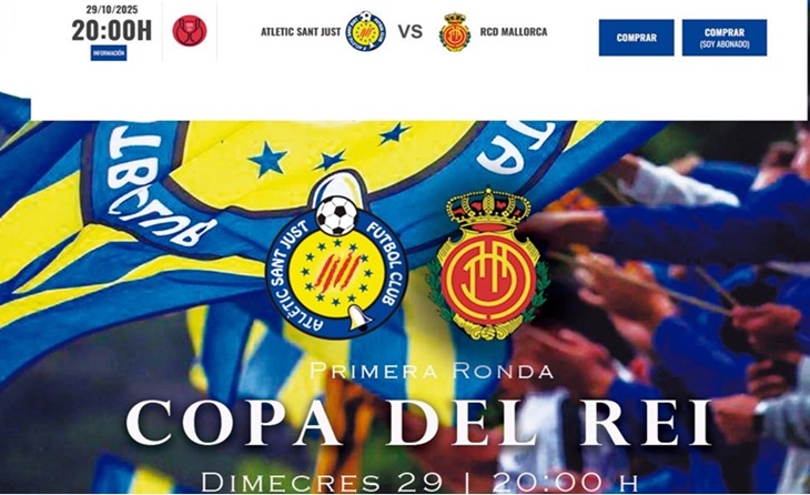 El Municipal de l'Hospitalet acull aquest dimecres 29 la Copa del Rei entre l'At Sant Just-Mallorca // FOTO: At Sant Just