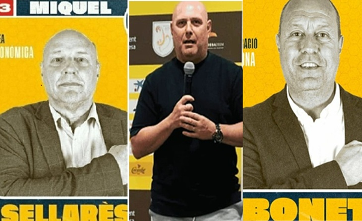 Amb la mà al cor (Miquel Sellarès-Jordi Bonet) i directes a la Calle / FOTOS: Arxiu