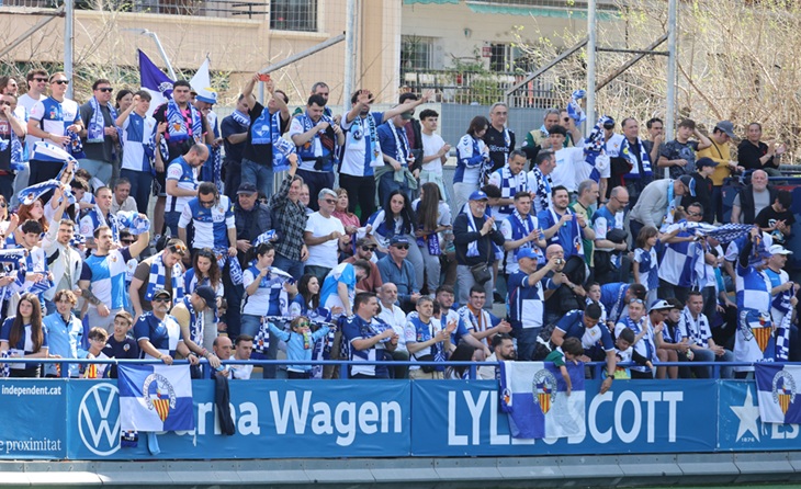 El porter aragonès confia cegament en els 600 seguidors arlequinats que es desplaçaran al Nou Sardenya // FOTO: CE Sabadell