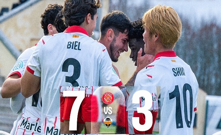 Golejada espectacular del Girona B davant el filial del Castelló // FOTO: Girona Academia