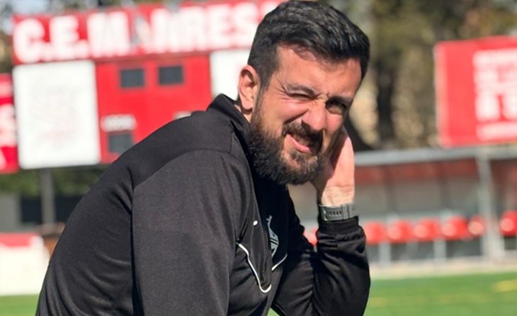 Sergi Trullàs va arribar com a solució d'urgència i s?ha guanyat el lloc de màxim responsable tècnic d?un equip líder // FOTO. CE Manresa