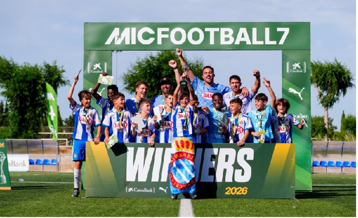 En la categoria U11, la victòria ha estat pel RCD Espanyol, que s’ha imposat al Somapa 4 Sports tailandèsn // Foto: Sergio Mena /MICFootball